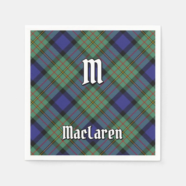 Serviette En Papier Clan MacLaren Tartan (Devant)