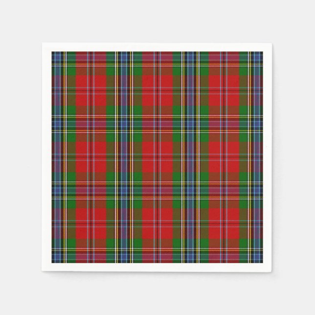 Serviette En Papier Clan MacLean De Duart Tartan (Devant)