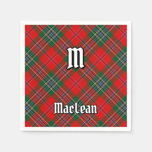 Serviette En Papier Clan MacLean Tartan (Devant)