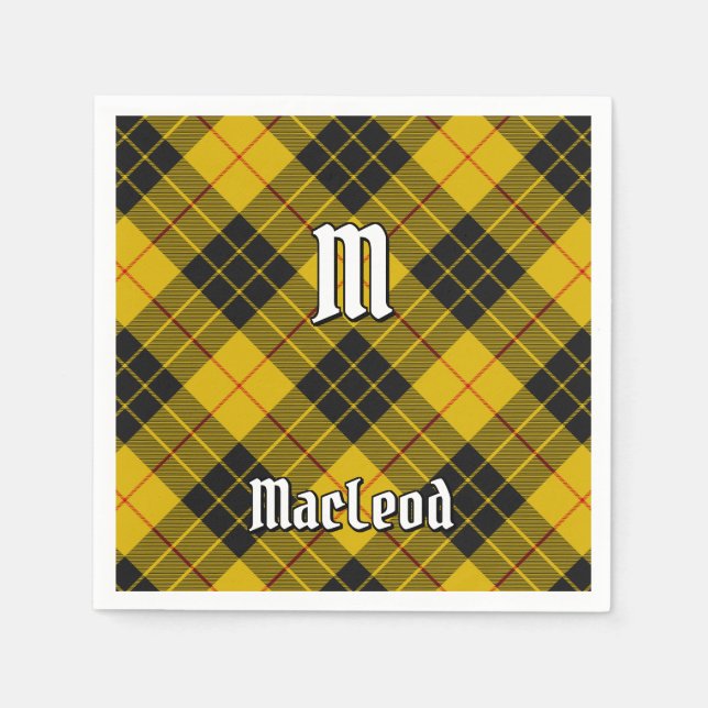Serviette En Papier Clan Macleod de Lewis Tartan (Devant)
