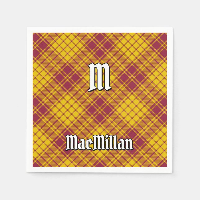 Serviette En Papier Clan MacMillan robe Tartan (Devant)