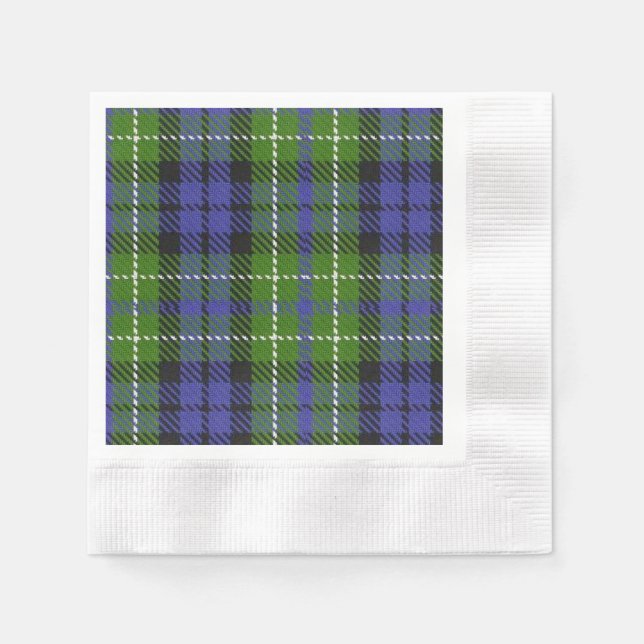 Serviette En Papier Clan MacNeill de Gigha Tartan (Devant)