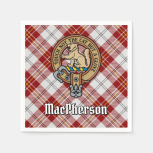 Serviette En Papier Clan MacPherson Crest sur le tatan de robe