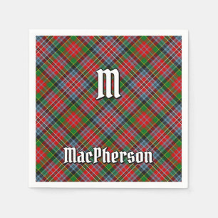 Serviette En Papier Clan MacPherson Tartan Napkins