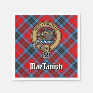 Serviette En Papier Clan MacTavish Crest sur Tartan