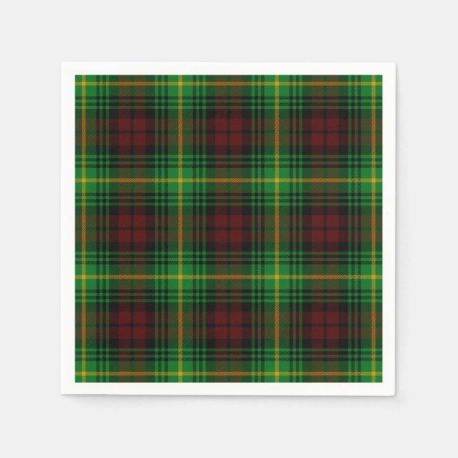 Serviette En Papier Clan Martin Tartan (Devant)