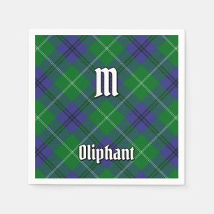Serviette En Papier Clan Oliphant Tartan Napkins