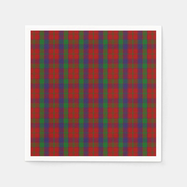 Serviette En Papier Clan Robertson Tartan (Devant)