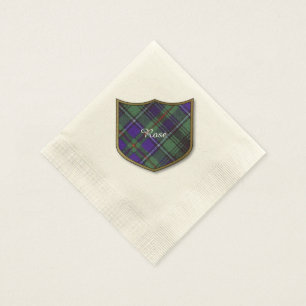 Serviette En Papier Clan rose Plaid écossais tartan