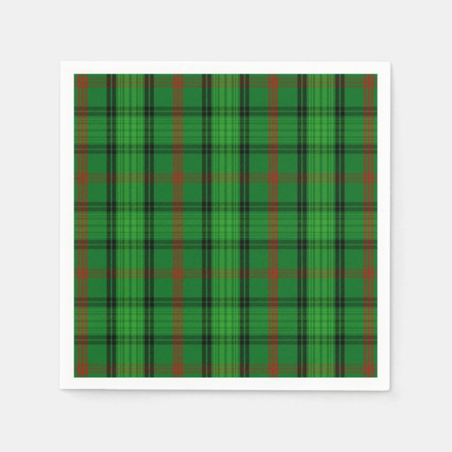 Serviette En Papier Clan Ross Tartan (Devant)