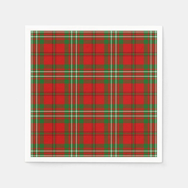 Serviette En Papier Clan Scott Tartan (Devant)