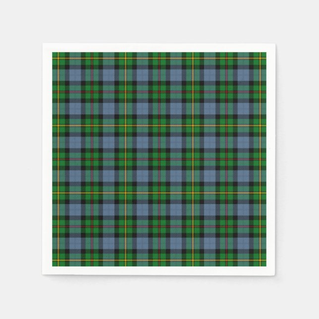 Serviette En Papier Clan Smith Tartan (Devant)