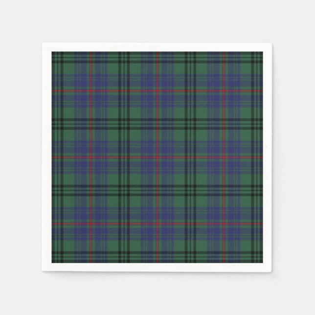 Serviette En Papier Clan Walker Tartan (Devant)