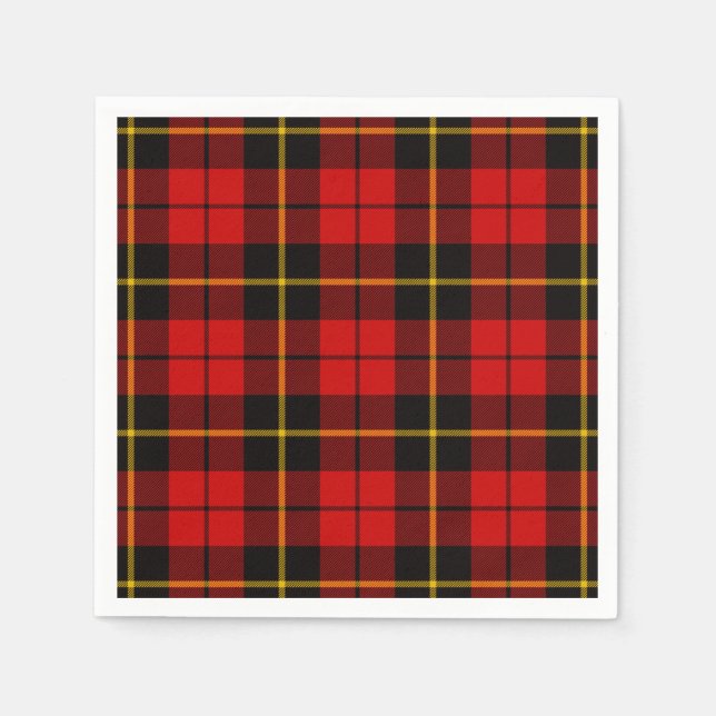 Serviette En Papier Clan Wallace Tartan (Devant)