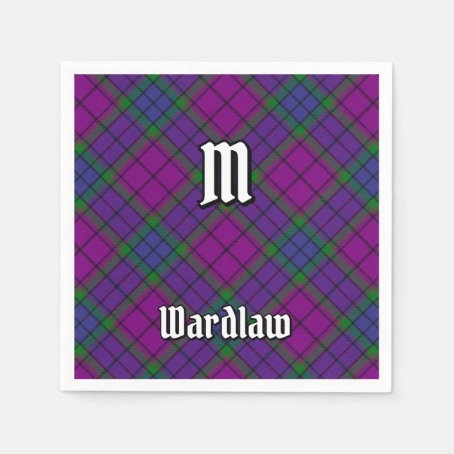 Serviette En Papier Clan Wardlaw Tartan (Devant)