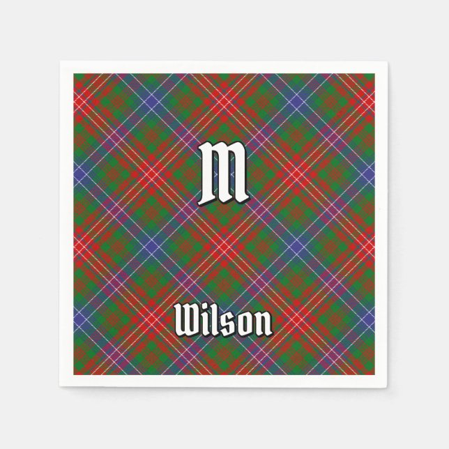 Serviette En Papier Clan Wilson Modern Tartan (Devant)