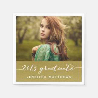 Serviette En Papier Classe de 2015 Papier photo Graduation Papier serv