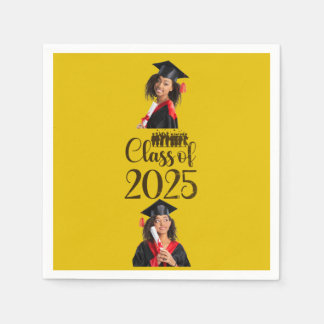 Serviette En Papier Classe de 2025 Graduation Personnalisée