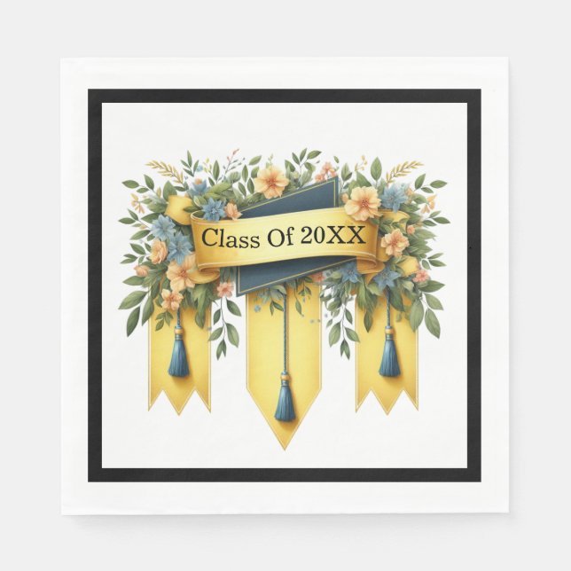 Serviette En Papier Classe De Diplôme De Customisé (Devant)