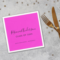 Classe de fin d'études de 2025 Bright Pink Party