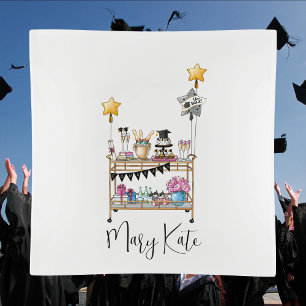 Serviette En Papier Classe de Graduation du panier de barres du script