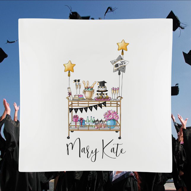 Serviette En Papier Classe de Graduation du panier de barres du script (Créateur téléchargé)