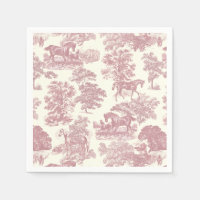 Classé Élégant Chic Rose Cheval Toile de campagne