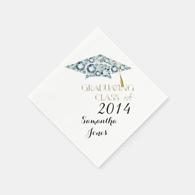 Serviette En Papier Classe Gemstone de 2014 Graduate Party Napkins (Coin)