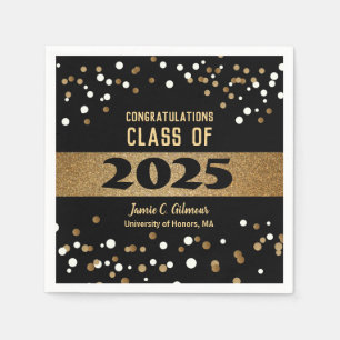 Serviette En Papier Classe personnalisée de 2025 Graduation Party