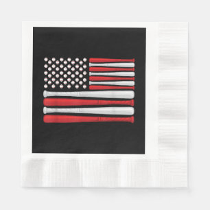 Serviette En Papier Classic American Baseball - Baseball Vintage