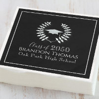 Classic Black and White Graduation Custom