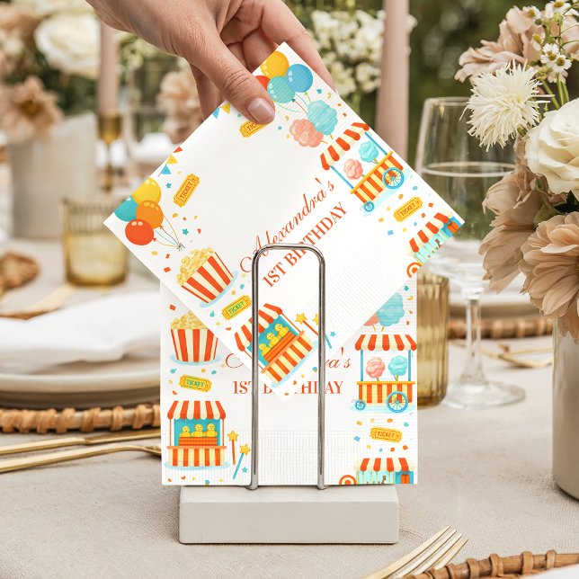 Serviette En Papier Classic Carnival Storybook Birthday (Créateur téléchargé)