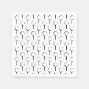 Serviette En Papier Classic Golf Balls Tee - shirt Intemporel Sports A