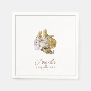 Serviette En Papier Classic Pierre le Baby shower lapin
