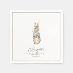Serviette En Papier Classic Pierre le lapin Baby shower d'hiver