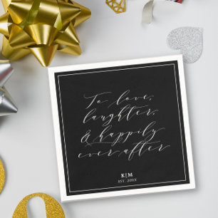 Serviette En Papier Classic To Love Citation Mariage Papier Napki