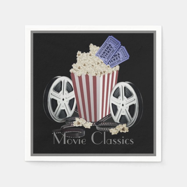 Serviette En Papier Classique cinéma (Devant)