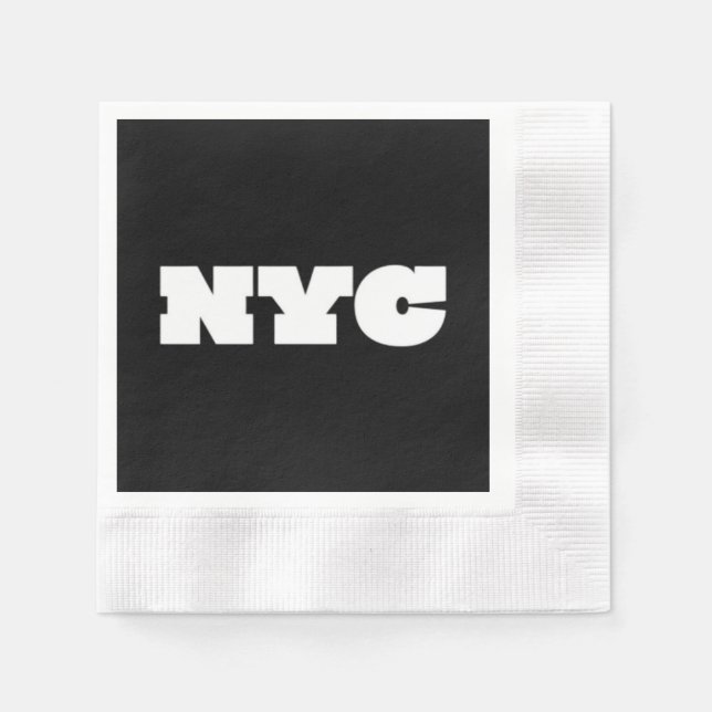 Serviette En Papier Classique de NYC (Devant)