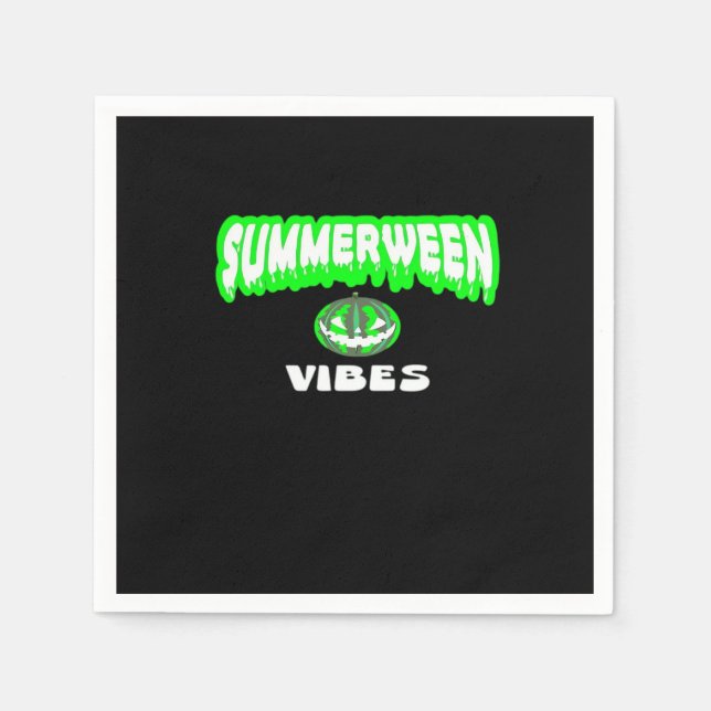 Serviette En Papier Classique des Vibes d'été (Devant)