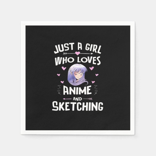 Serviette En Papier Classique Peekabo Anime (Devant)