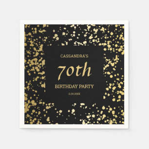 Serviette En Papier Classy Egypt Gold arrose noir Anniversaire