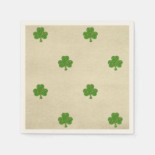Serviette En Papier Classy Irish Lucky Shamrock St. Patrick's Day