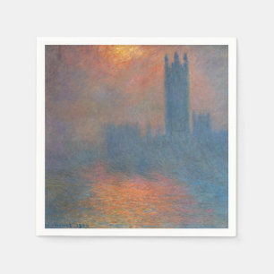 Serviette En Papier Claude Monet - Chambres du Parlement Londres