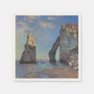 Serviette En Papier Claude Monet Cliffs at Etretat Impressionist Paint