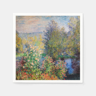 Serviette En Papier Claude Monet - Coin de jardin à Montgeron