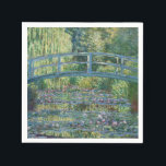 Serviette En Papier Claude Monet - Eau Lily étang, Harmonie verte<br><div class="desc">Etang Lily,  Harmonie Verte / Le Bassin aux Nympheas,  Harmonie Verte par Claude Monet en 1899</div>
