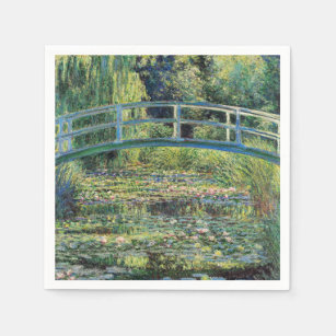 Serviette En Papier Claude Monet - Etang Lily et Pont Japonais