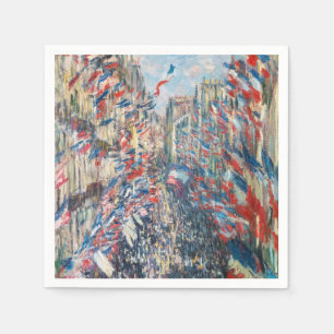Serviette En Papier Claude Monet - La Rue Montorgueil - Paris