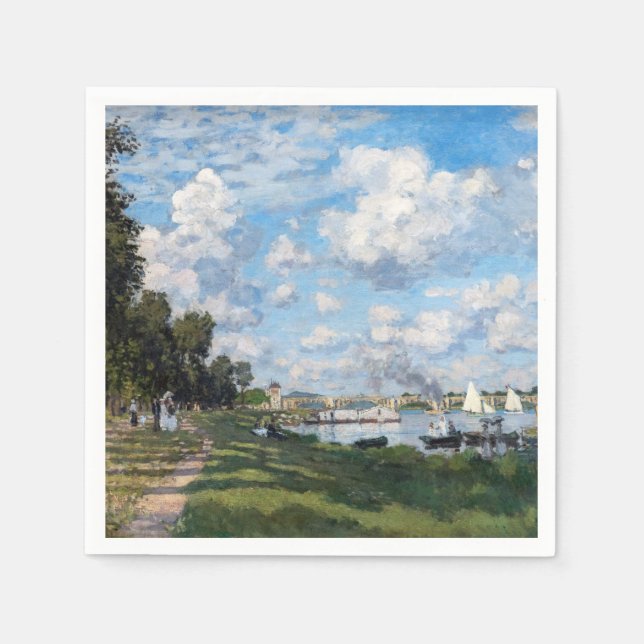 Serviette En Papier Claude Monet - Le Bassin d'Argenteuil (Devant)