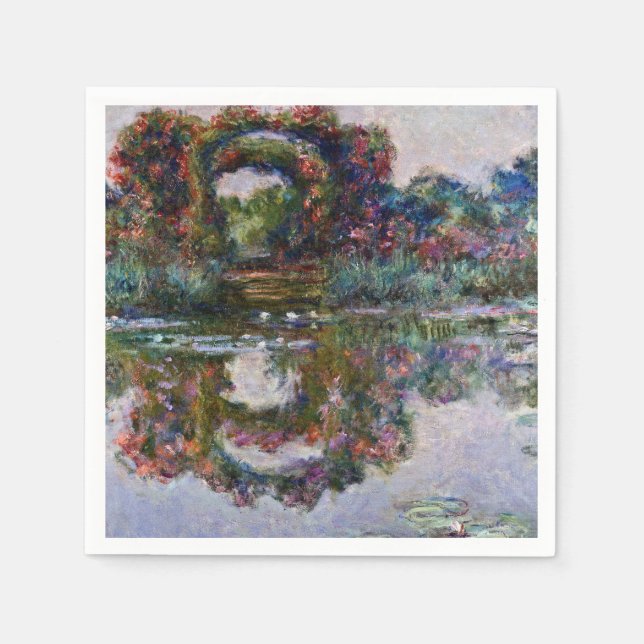 Serviette En Papier Claude Monet - Le Jardin Des Artistes À Giverny (Devant)